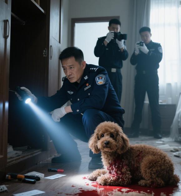 装死幸存警方赶到时泰迪叼出1把钥匙OG真人富豪1家5口遭灭门7岁泰迪(图5)
